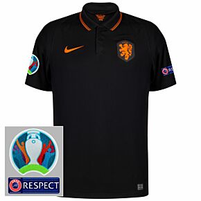 20-21 Holland Away Shirt + Official Euro 2020 Patches