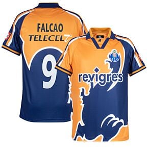 98-99 FC Porto Away Retro Shirt + Falcao 9 (Fan Style Printing)
