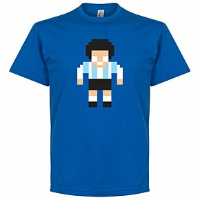Maradona Legend Pixel Player Tee - Royal