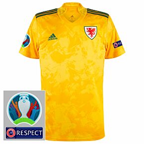 20-21 Wales Away Shirt + Official Euro 2020 Patches