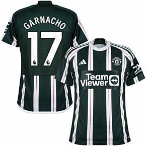 23-24 Man Utd Away Shirt + Garnacho 17 (Premier League)