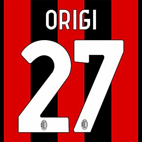 Origi 27 (Official Printing) - 22-23 AC Milan Home