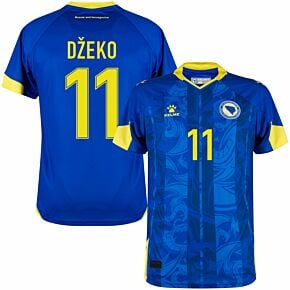 23-24 Bosnia & Herzegovina Home Shirt + Džeko 11 (Fan Style Printing)