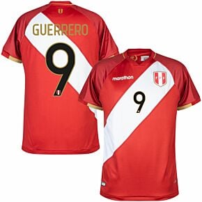 20-22 Peru Away WC Qualifiers Shirt + Guerrero 9 (Fan Style Printing)