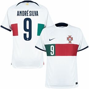 22-23 Portugal Away Shirt + André Silva 9 (Official Printing)