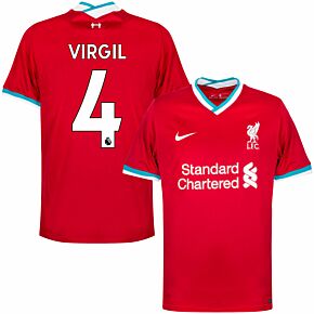 20-21 Liverpool Home Shirt + Virgil 4