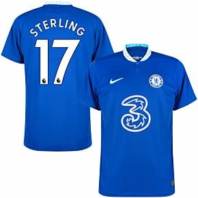 22-23 Chelsea Home Shirt + Sterling 17 (Premier League)