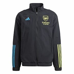 23-24 Arsenal Presentation Jacket - Black
