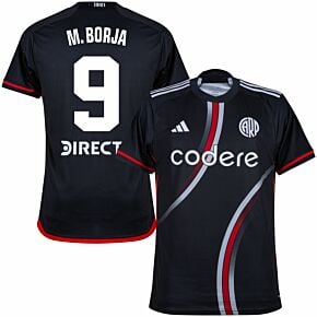 2024 River Plate 3rd Shirt + M.Borja 9 (Fan Style Printing)