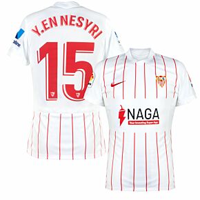 21-22 Sevilla FC Home Shirt + Y.En Nesyri 15 (Official Printing)