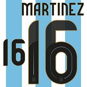 Martinez 16 (Official Printing) - 24-25 Argentina Home