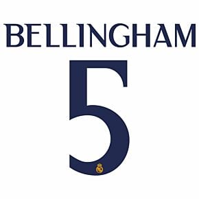 Bellingham 5 (Official Cup Printing) - 23-24 Real Madrid KIDS Home