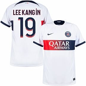 23-24 PSG Away Shirt + Lee Kang In 19 (Ligue 1)
