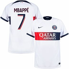 23-24 PSG Away Shirt + Mbappé 7 (Ligue 1)