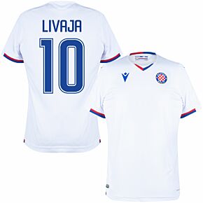 21-22 Hajduk Split Home Matchday Shirt + Livaja 10 (Fan Style Printing)