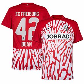 23-24 SC Freiburg Home Shirt + Doan 42 (Official Printing)