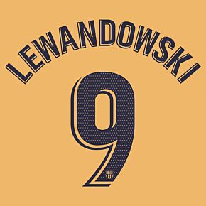 Lewandowski 9 (La Liga Printing) - 22-23 Barcelona Away