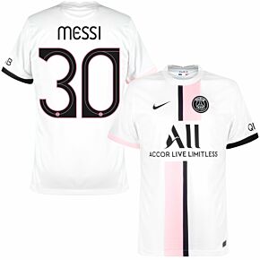 21-22 PSG Away + Messi 30 (Official Cup Printing)