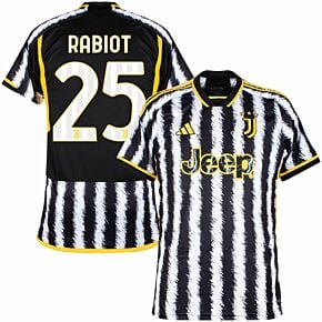 23-24 Juventus Home + Rabiot 25 (Official Printing)