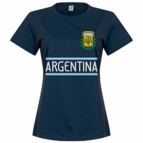 Argentina Team Womens T-shirt - Navy