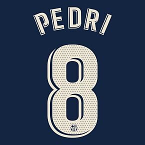 Pedri 8 (La Liga Printing) - 22-23 Barcelona Home