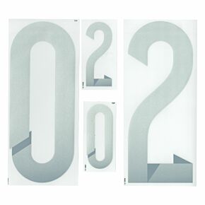 Official adidas Individual Front and Back Number Sets 2014 / 2015 - Silver