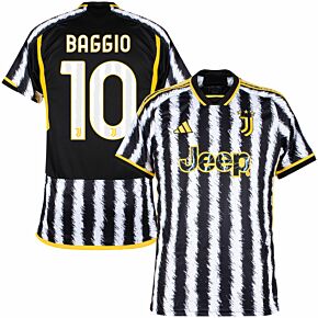 23-24 Juventus Home + Baggio 10 (Official Printing)