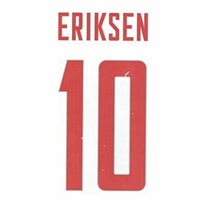 Eriksen 10 (Official Printing) - 22-23 Denmark Away (Back print only)