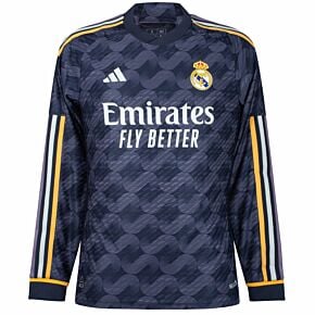 23-24 Real Madrid Authentic Away L/S Shirt
