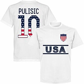 USA Team Pulisic 10 (Independence Day) T-shirt - White