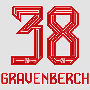 Gravenberch 38 (Official Printing) - 23-24 Bayern Munich Home
