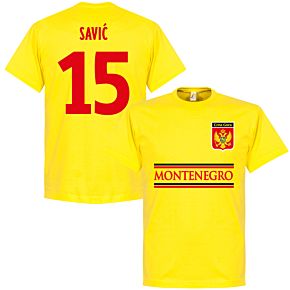 Montenegro Savic Team Tee - Yellow