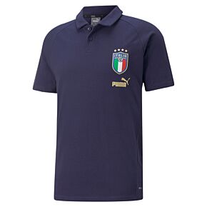 22-23 Italy Coach Casuals Polo Shirt - Navy