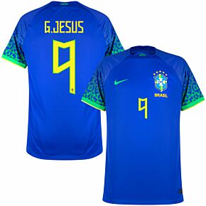 22-23 Brazil Away Shirt + G.Jesus 9 (Official Printing)