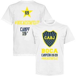 Boca Campeon Hashtag T-shirt - White