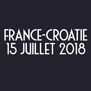 France v Croatia 15th July 2018 World Cup Final Transfer