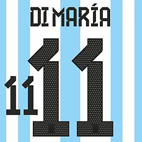 Di María 11 (3 Star Official Printing) - 2023 Argentina Home