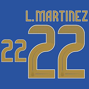 L.Martinez 22 (Official Printing) - 24-25 Argentina Away