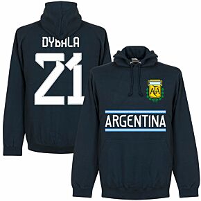Argentina Dybala 21 Team Hoodie - Navy