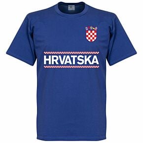 Croatia Team Tee - Royal