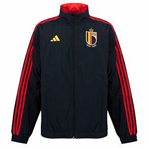 22-23 Belgium Reversible Anthem Jacket - Red/Black