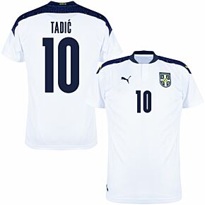 20-21 Serbia Away Shirt + Tadić 10 (Official Printing)