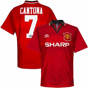Umbro Man Utd 1994-1996 Home Cantona 7 Shirt - USED Condition (XXXX) - Size XL *ADD PLAYER*