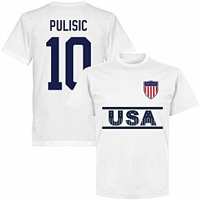 USA Team Pulisic 10 T-shirt - White