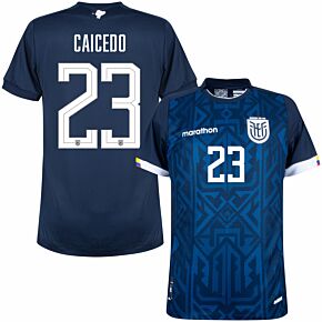22-23 Ecuador Away Authentic Shirt + Caicedo 23 (Fan Style)