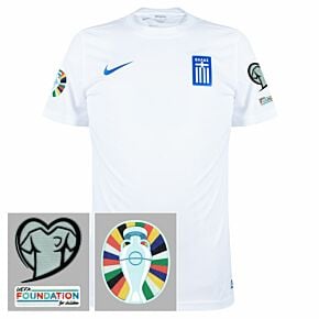 23-24 Greece 3rd Shirt + Euro 2024 Qualifying Patch Set