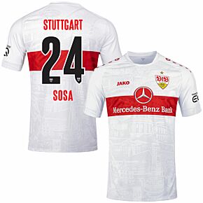 22-23 VfB Stuttgart Home Shirt + Sosa 24 (Official Printing)