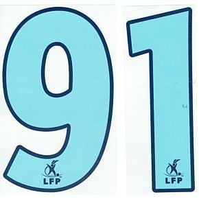 03-04 Olympique Marseille Home 200mm Official LFP Numbers