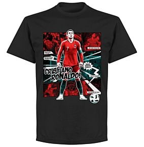 Ronaldo Comic T-Shirt - Black