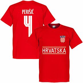 Croatia Perisic 4 Team KIDS T-shirt - Red